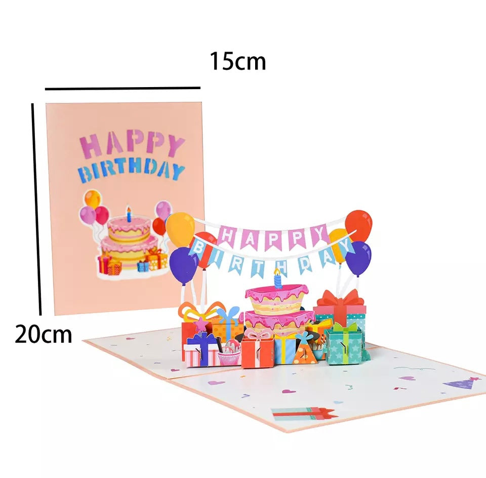 Happy Birthday 3D Pop Up Card