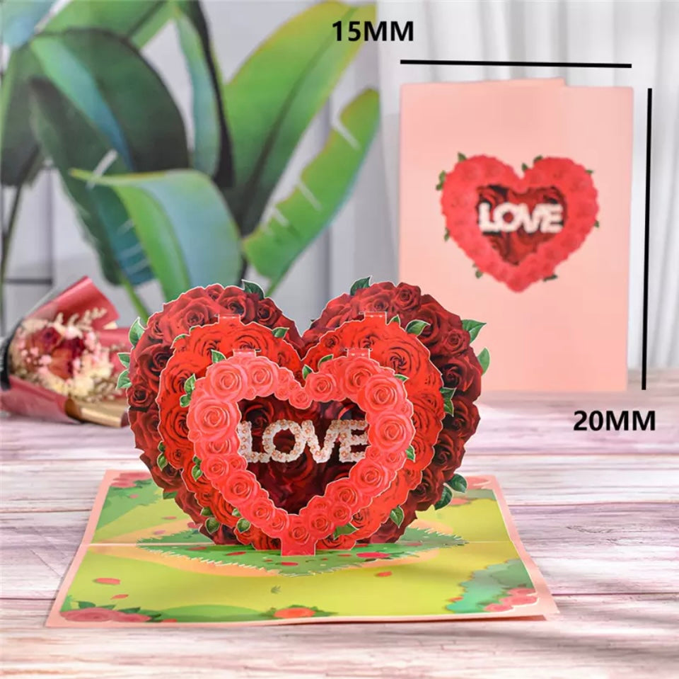 Love 3D Pop Up Card