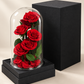 Enchanted Six Red Rose in Glass Dome (Large)