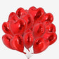 Red Heart-Shaped Foil Balloons