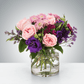 Coming Home – Fresh Pink & Purple Flower Arrangement