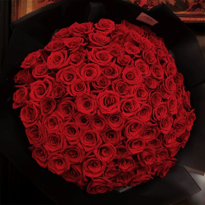 100 Stem Red Roses – The One Roses