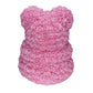 Pink White Heart Rose Bear