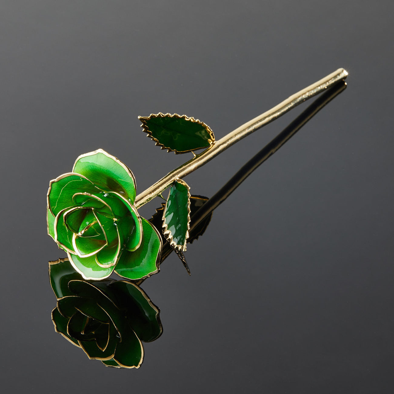 24k Gold Dipped Rose - Emerald Isle
