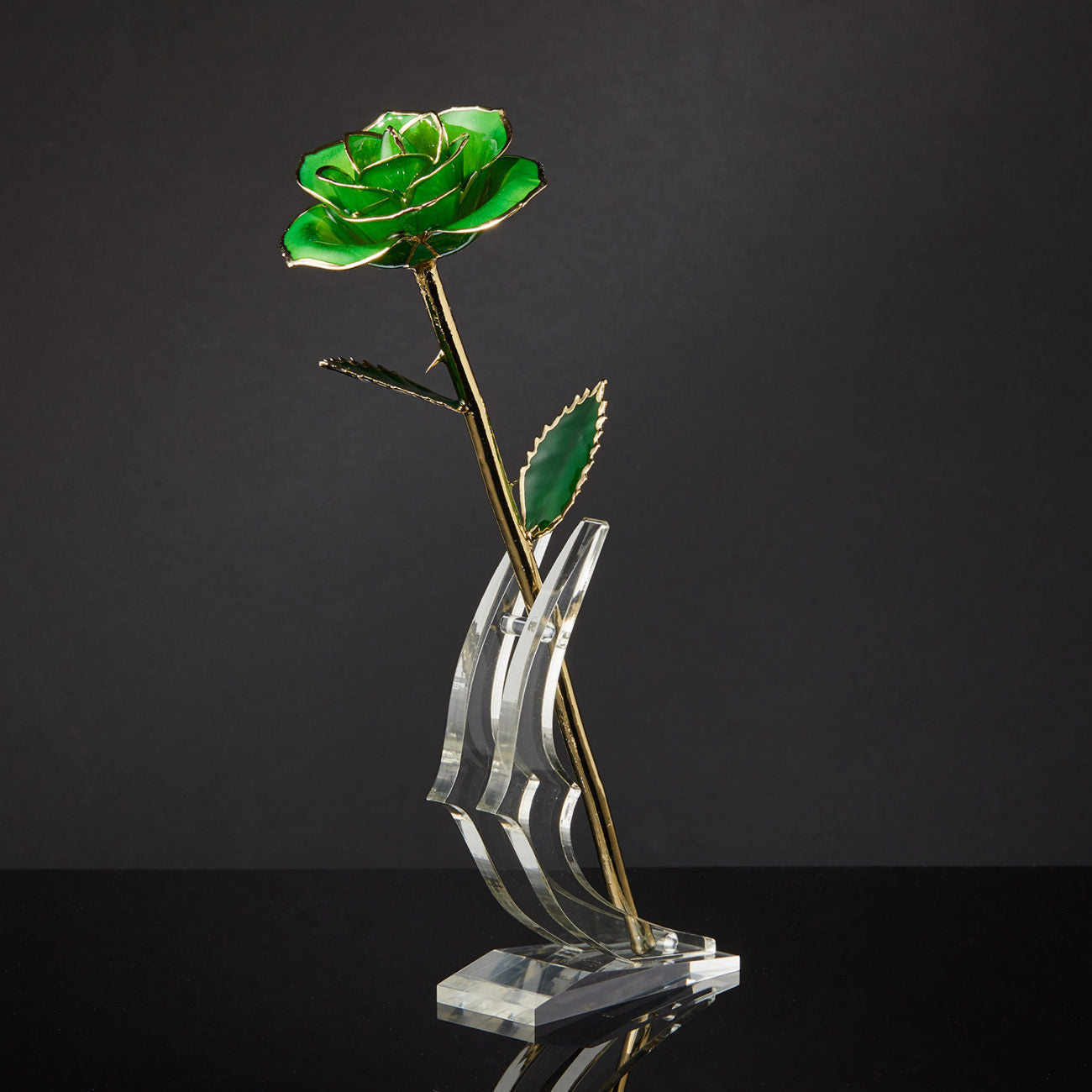 24k Gold Dipped Rose - Emerald Isle