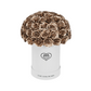 Round Dome | Basic White Box with Metallic Gold Roses