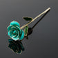 24k Gold Dipped Rose - Teal Rhapsody
