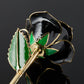24k Gold Dipped Rose - Midnight Black