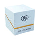 Coffee Table White Square Box - Hot Pink Roses