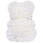White Red Heart Rose Bear